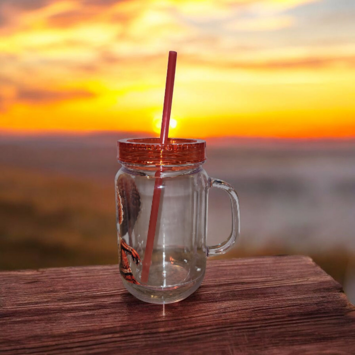 African Sunshine (20 oz mason jar tumbler with journal)
