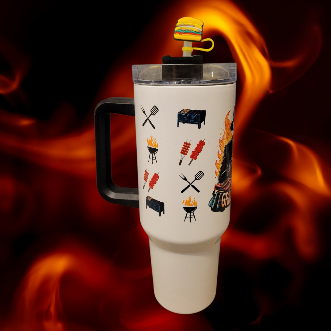 Grillfather (40 oz Stainless Steel Tumbler)