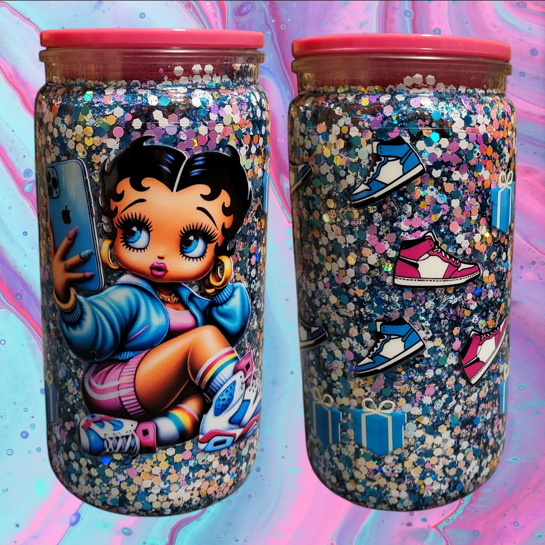 Betty Boop Selfie Mode Tumbler (16 oz)