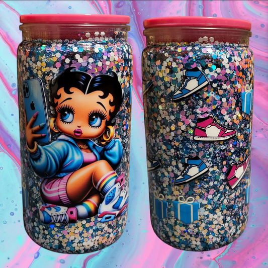 Betty Boop Selfie Mode Tumbler (16 oz)