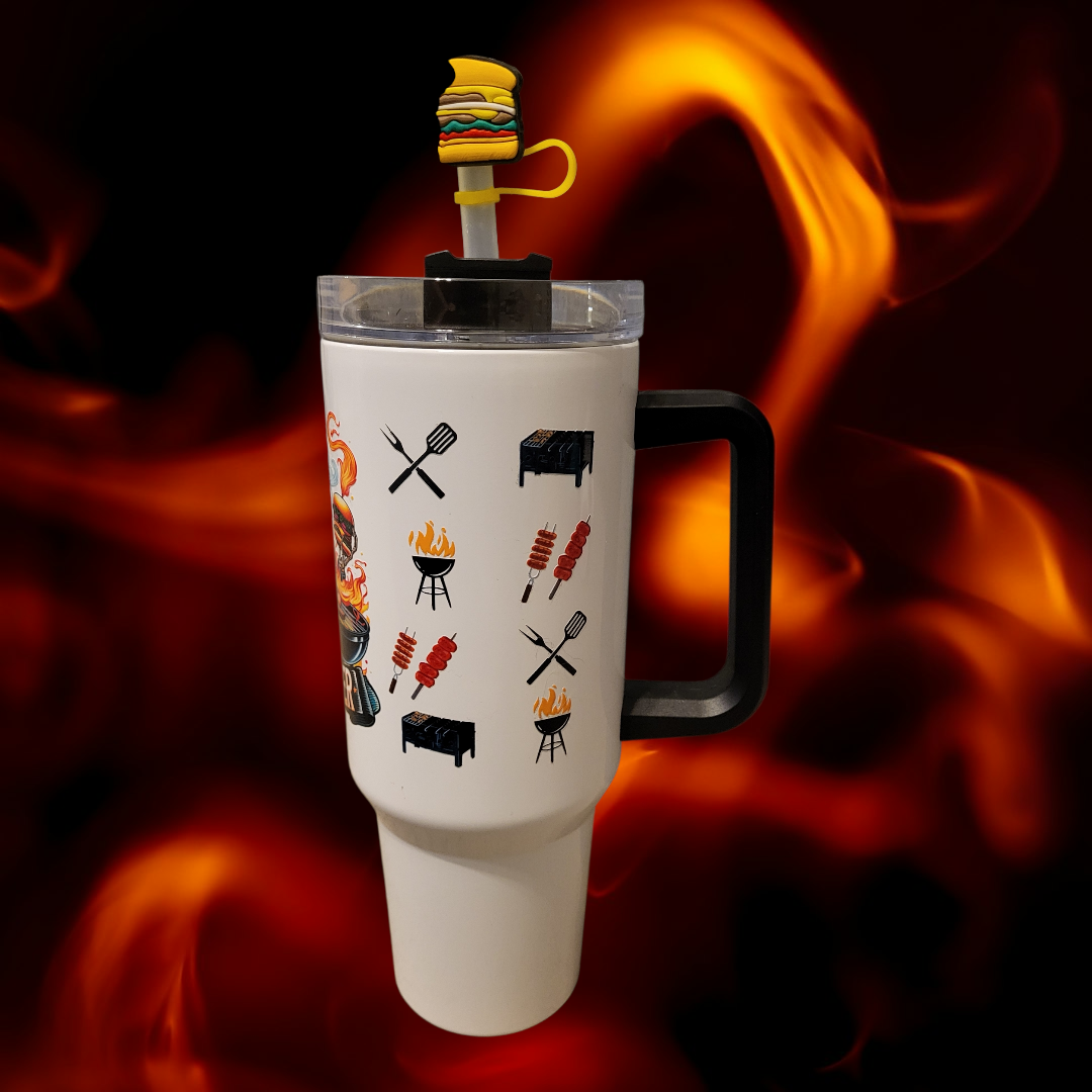 Grillfather (40 oz Stainless Steel Tumbler)