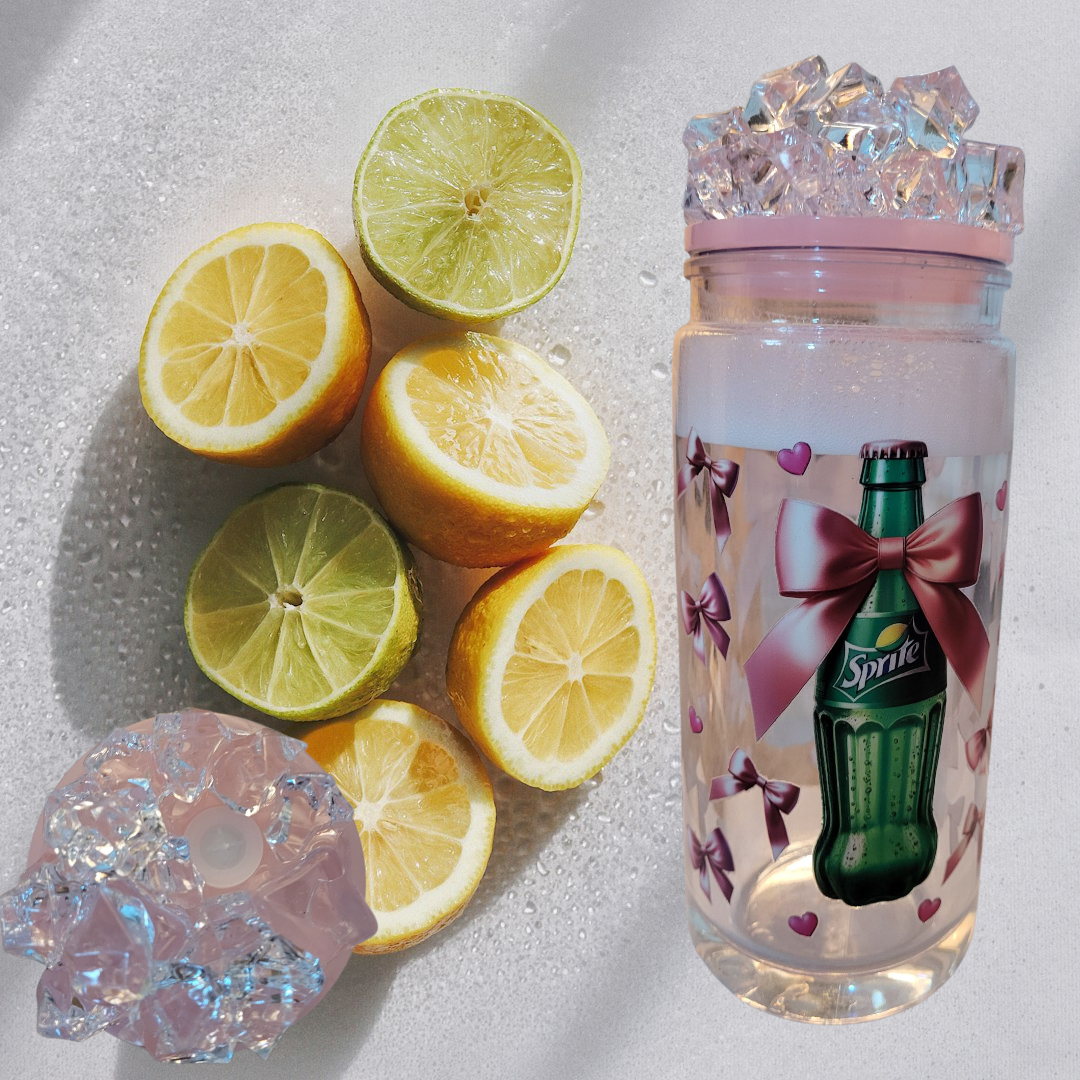 Sprite Tumbler with Fake Crushed Ice Topper (20 oz)