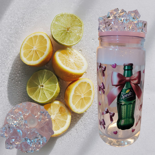 Sprite Tumbler with Fake Crushed Ice Topper (20 oz)
