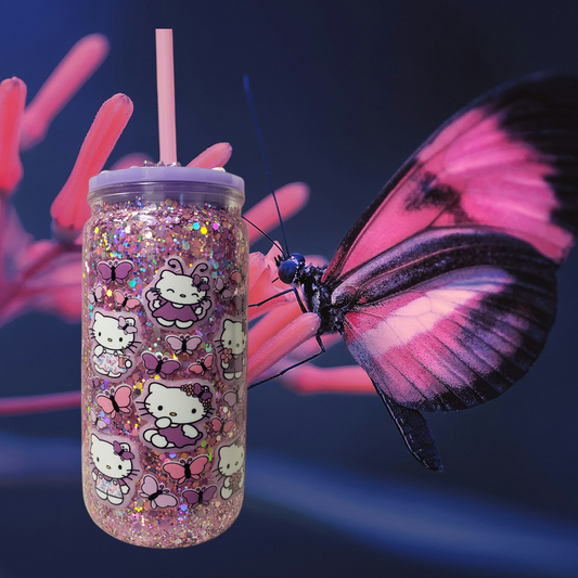 Hello Kitty Butterfly Tumbler (16 oz)