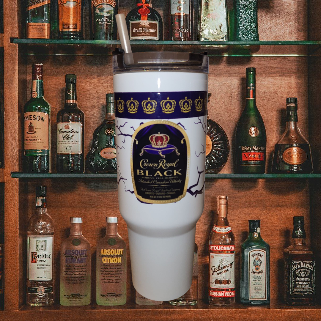 Crown Black Tumbler (40 oz)