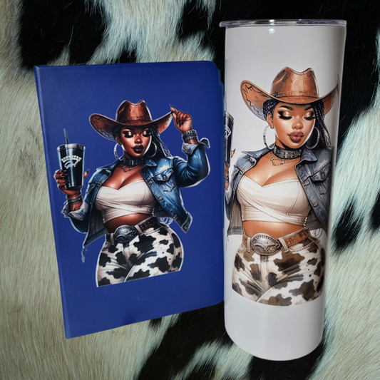 Southern Cowgirl Tumbler/Journal Set (30 oz)
