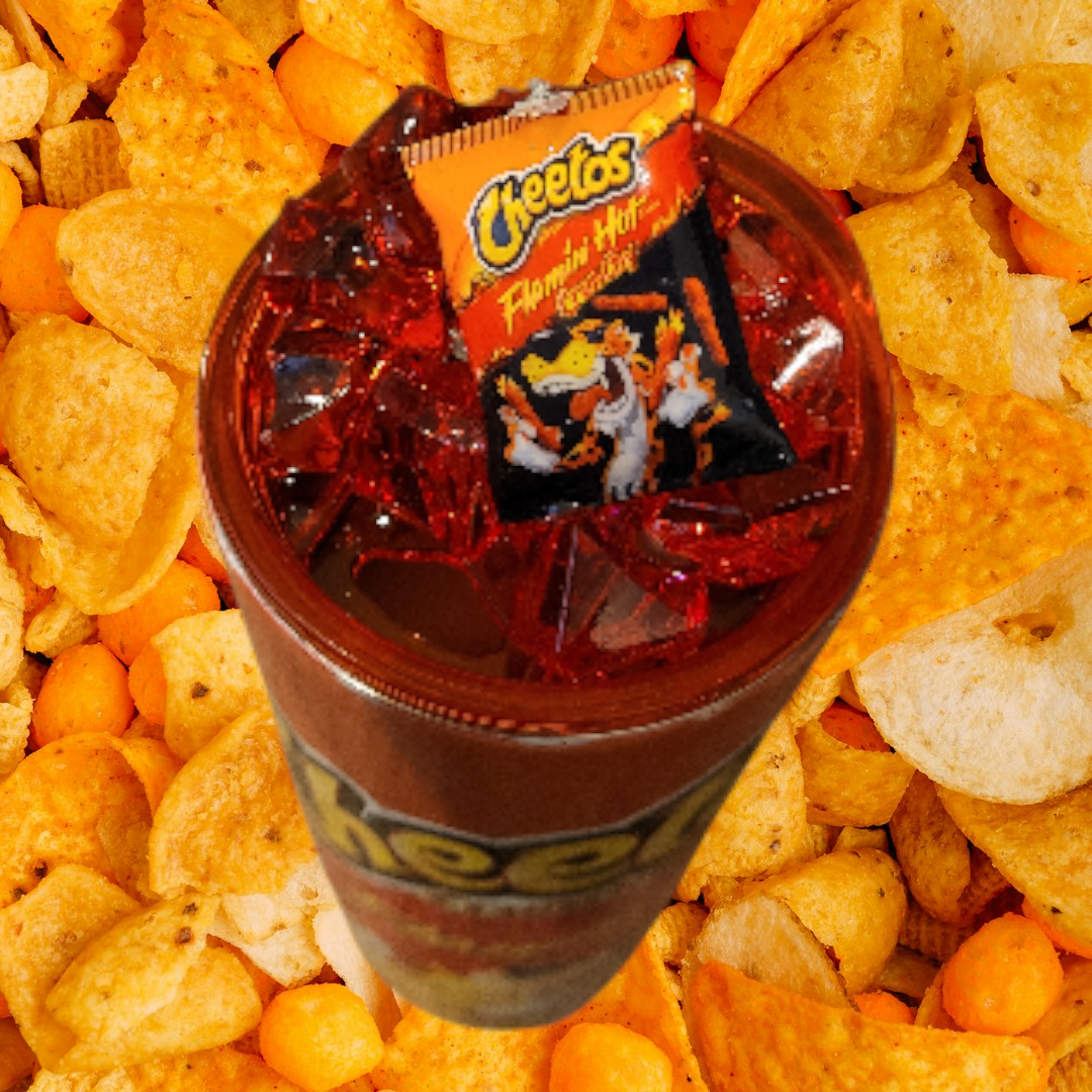 Flamin' Hot Cheeto Tumbler with Spicy Drip (20 oz)