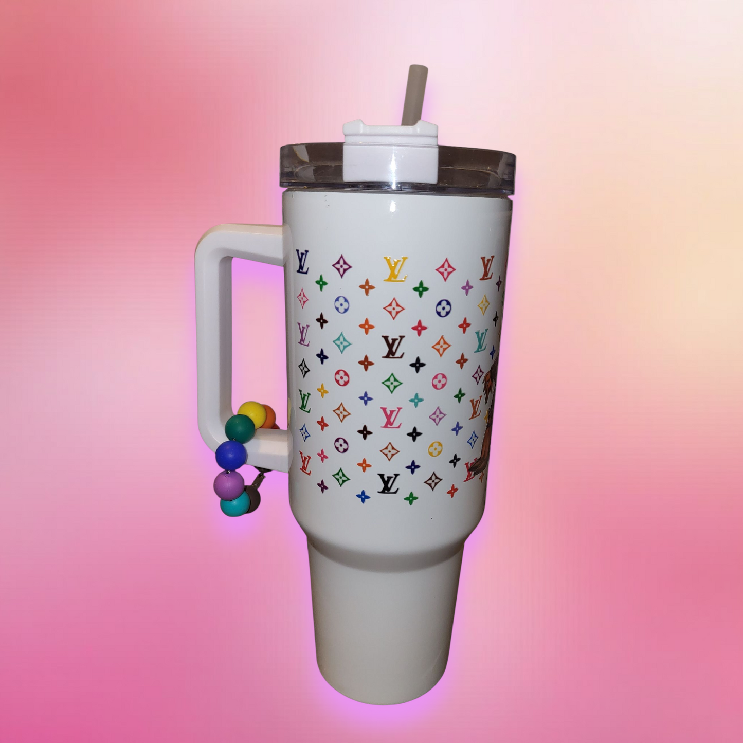 Rainbow Louis Vuitton Betty Boop Tumbler (40 oz Stainless Steel Tumbler)