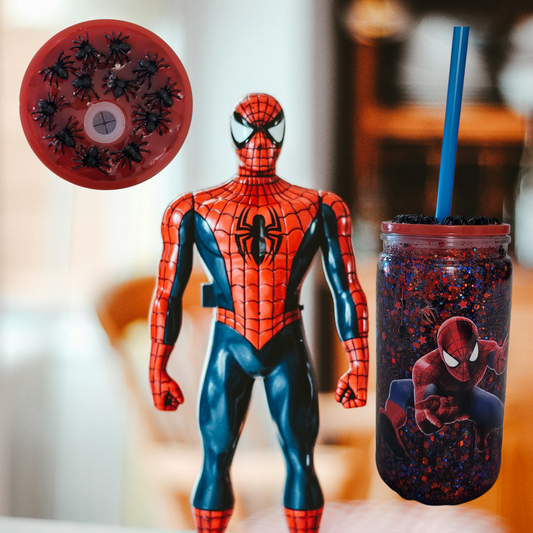 Spiderman Tumbler with Spider Topper (16 oz)