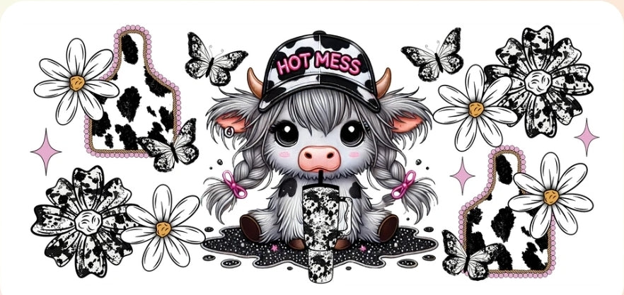 Hot Mess Heifer Tumbler (16 oz)