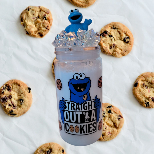 "Straight Outta Cookies" Cookie Monster Tumbler (16 oz)